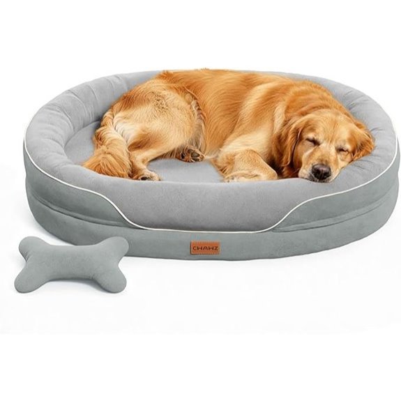 XL Orthopedic Dog Bed with Bolsters Cooling Memory Foam